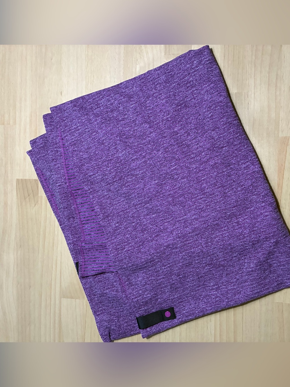 Lululemon Vinyasa Scarf Wrap Rulu Ultra Violet Purple Snap Button Closure OS
